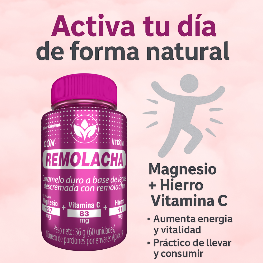 REMOLACHA CÁPSULAS MASTICABLES X60