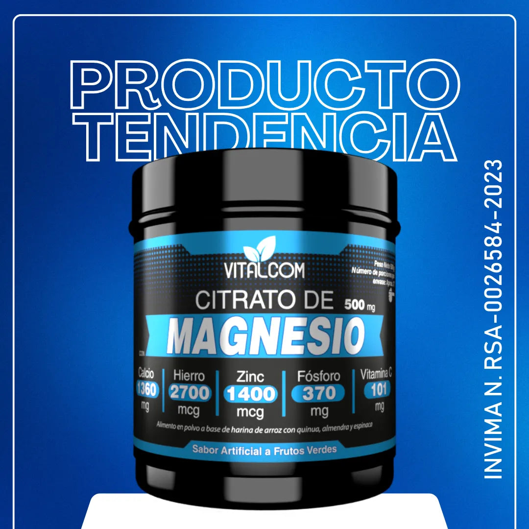 CITRATO DE MAGNESIO EN POLVO X500 GR