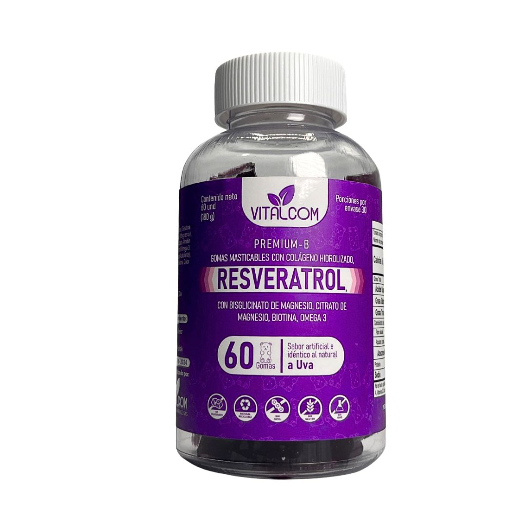 GUMMIS DE RESVERATROL PREMIUM-B X60 GOMAS