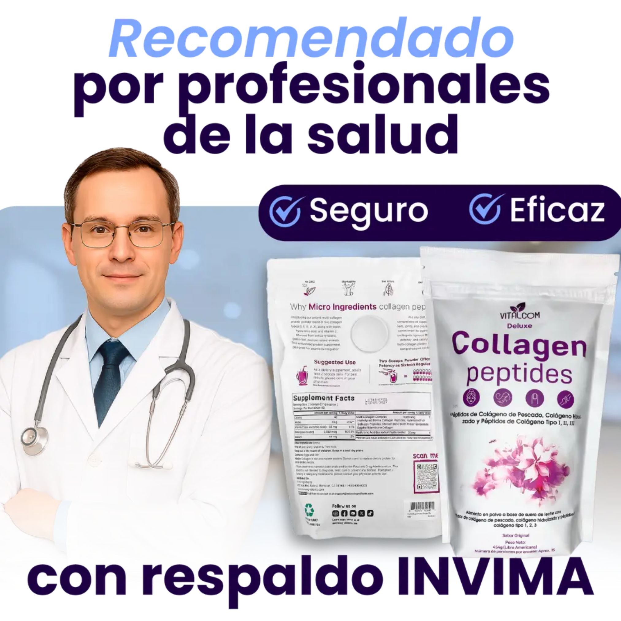 COLÁGENO DELUXE COLLAGEN PEPTIDES EN POLVO X454 GR