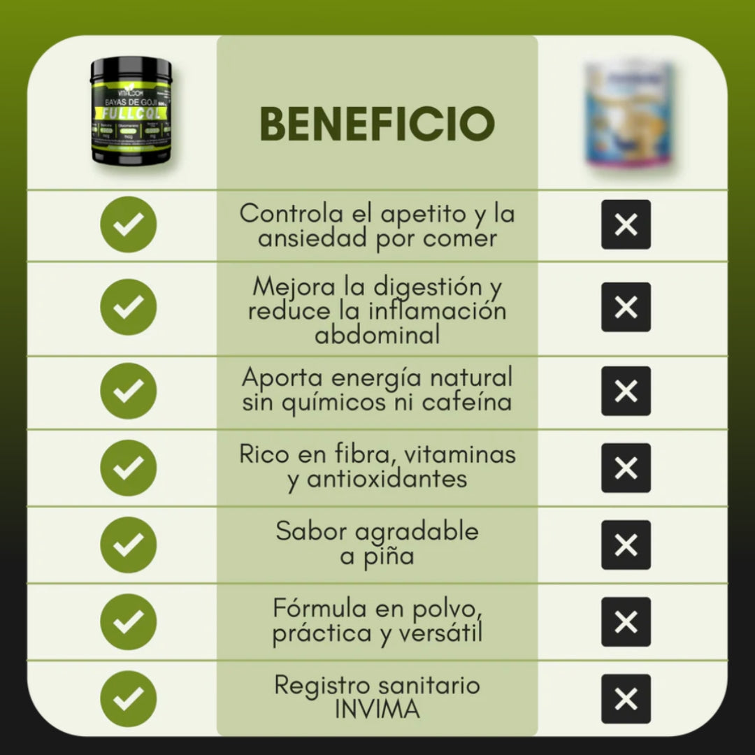 BAYAS DE GOJI FULLCQL EN POLVO X500 GR