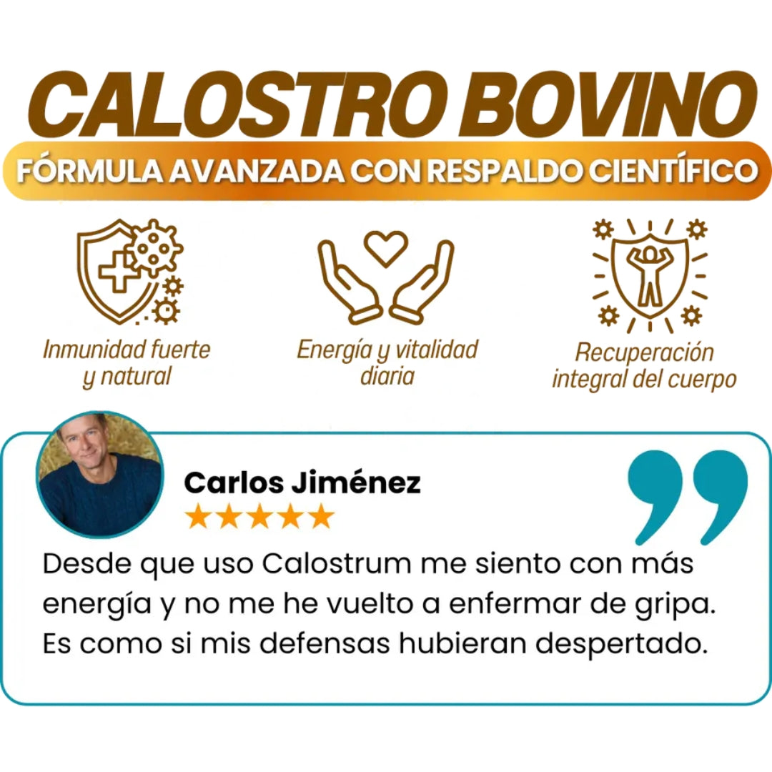 CALOSTRUM CALOSTRO BOVINO EN POLVO X500 GR