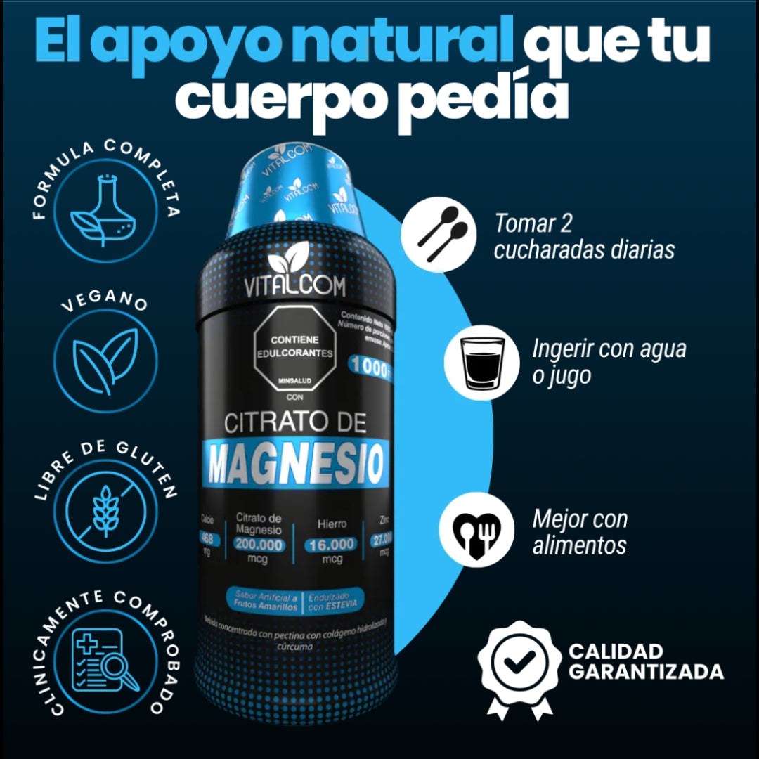 CITRATO DE MAGNESIO BEBIDA NATURAL X1000 ML