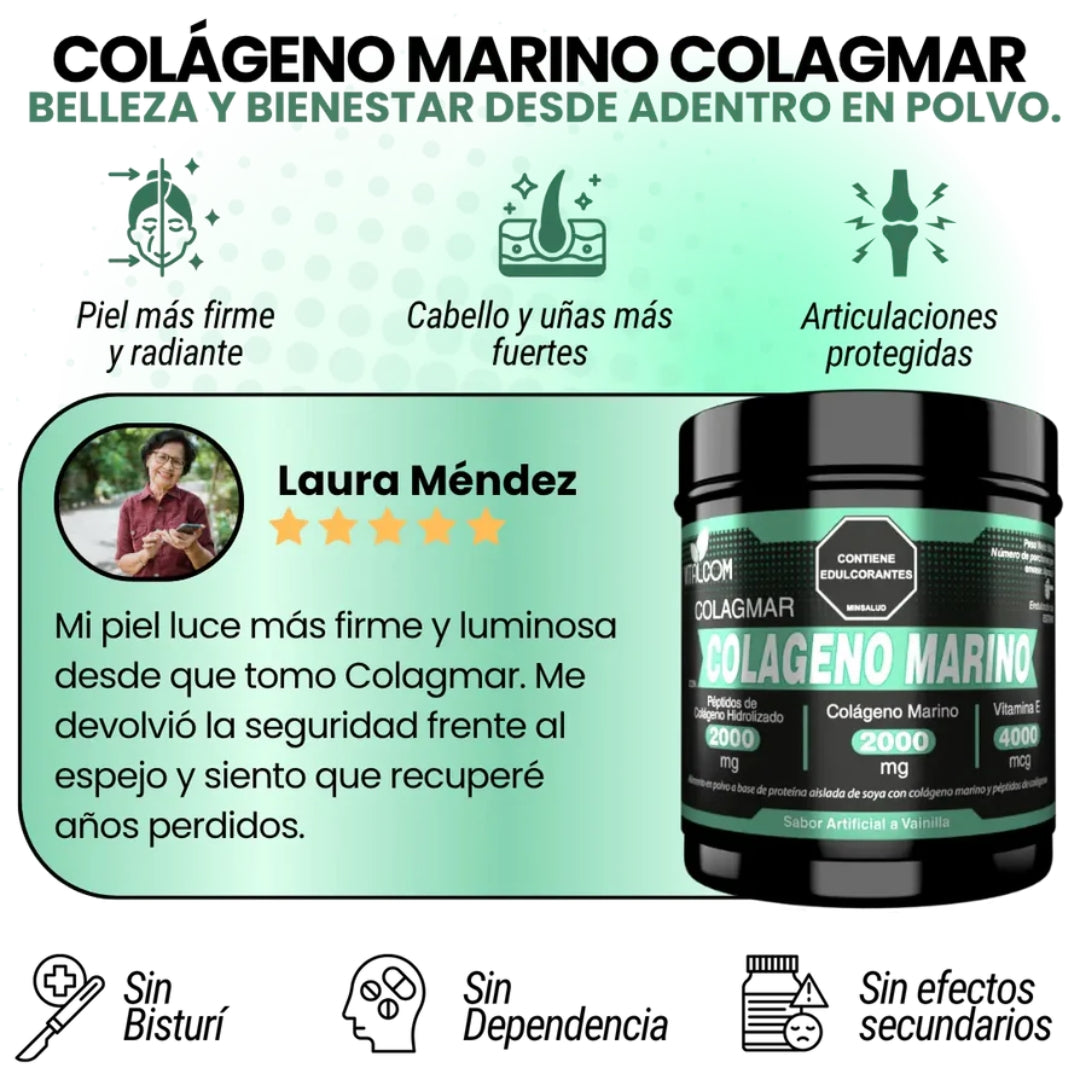 COLAGMAR COLÁGENO MARINO EN POLVO X500 GR