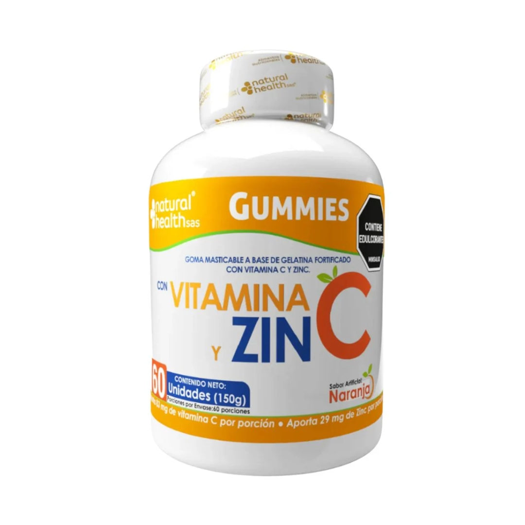 GUMMIES CON VITAMINA C Y ZINC X60 GOMAS
