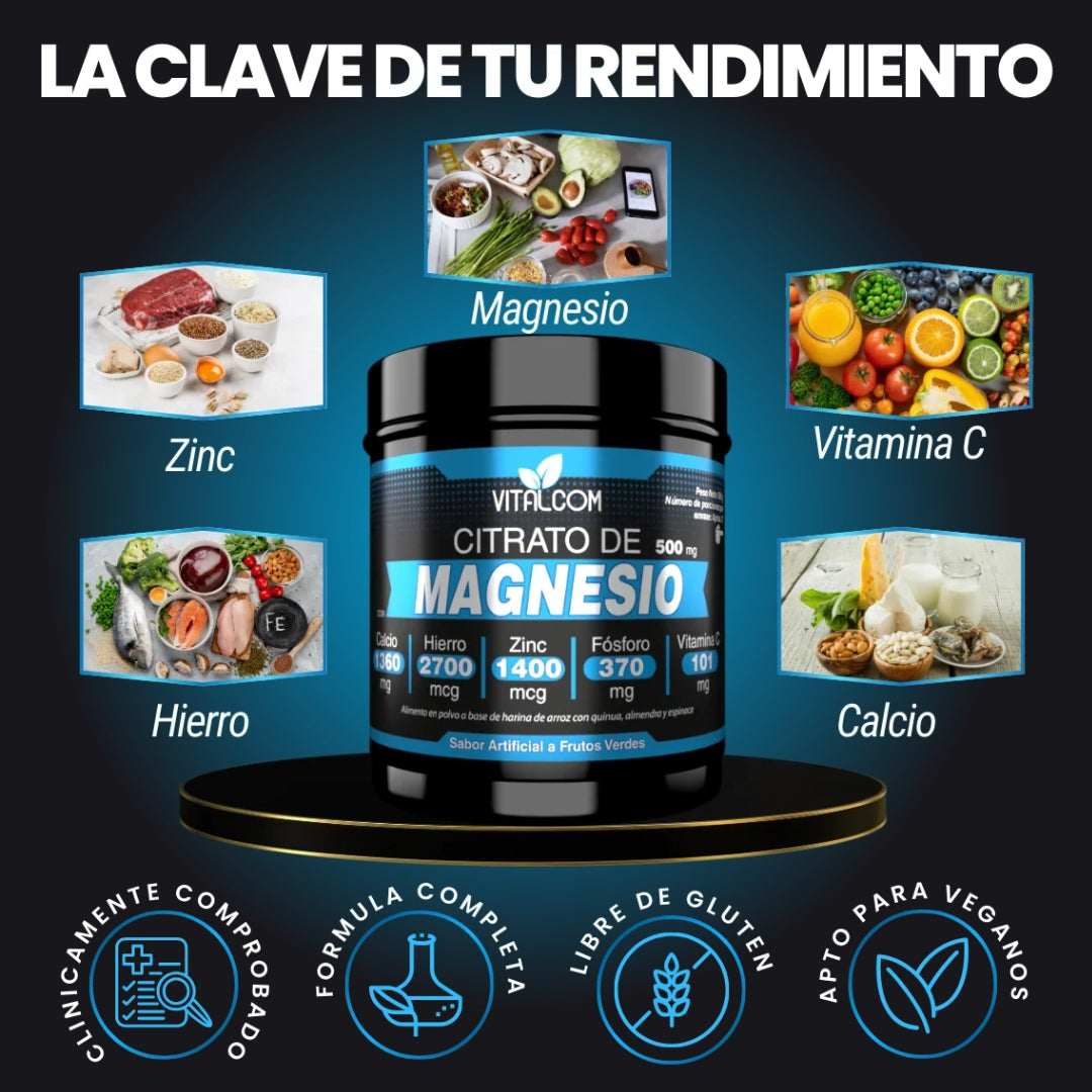 CITRATO DE MAGNESIO EN POLVO X500 GR