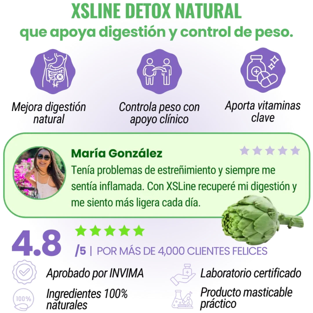 XSLINE DETOX NATURAL X60 CÁPSULAS