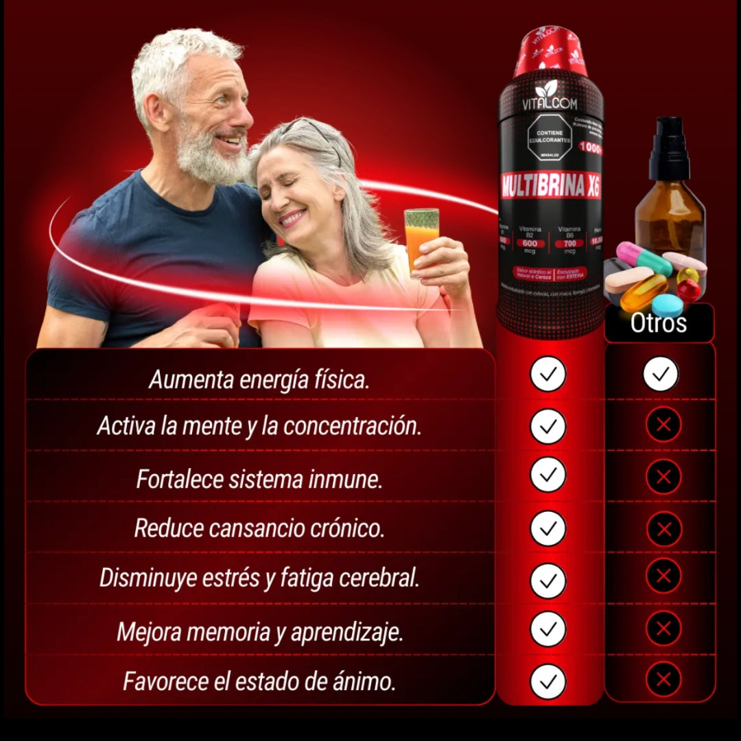 MULTIBRINA X6 BEBIDA NATURAL X1000 ML