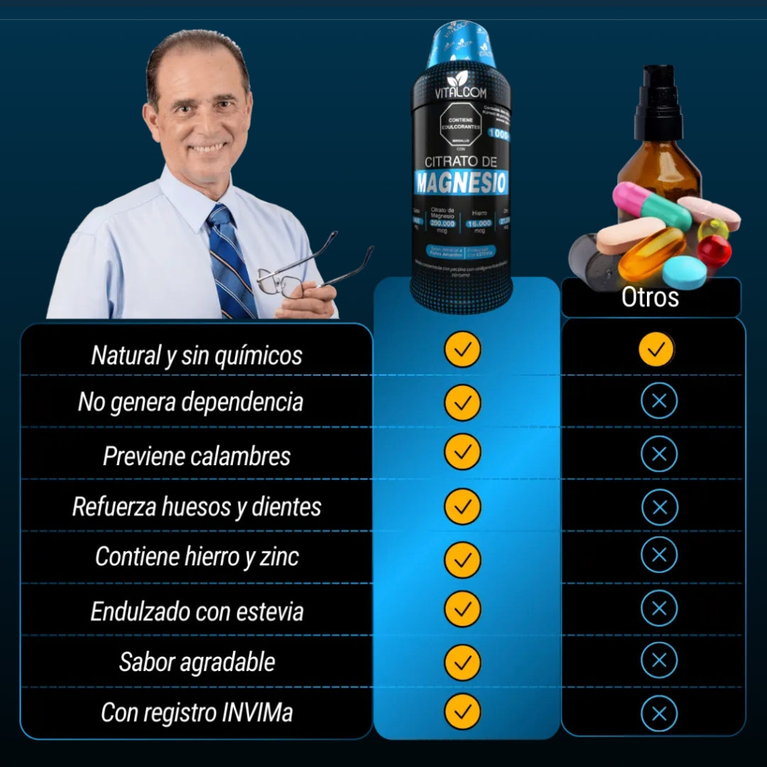 CITRATO DE MAGNESIO BEBIDA NATURAL X1000 ML