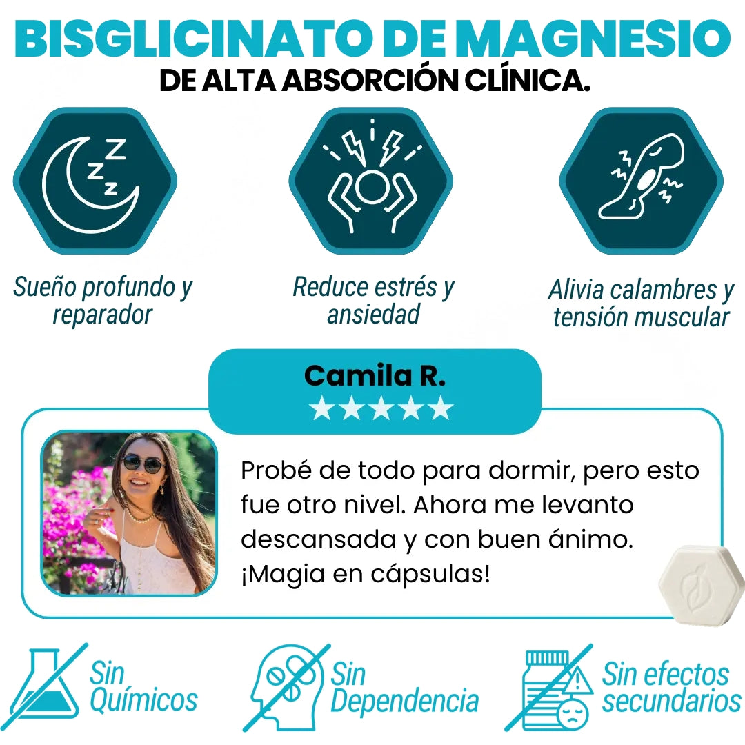 BISGLICINATO DE MAGNESIO PREMIUM X60 CÁPSULAS