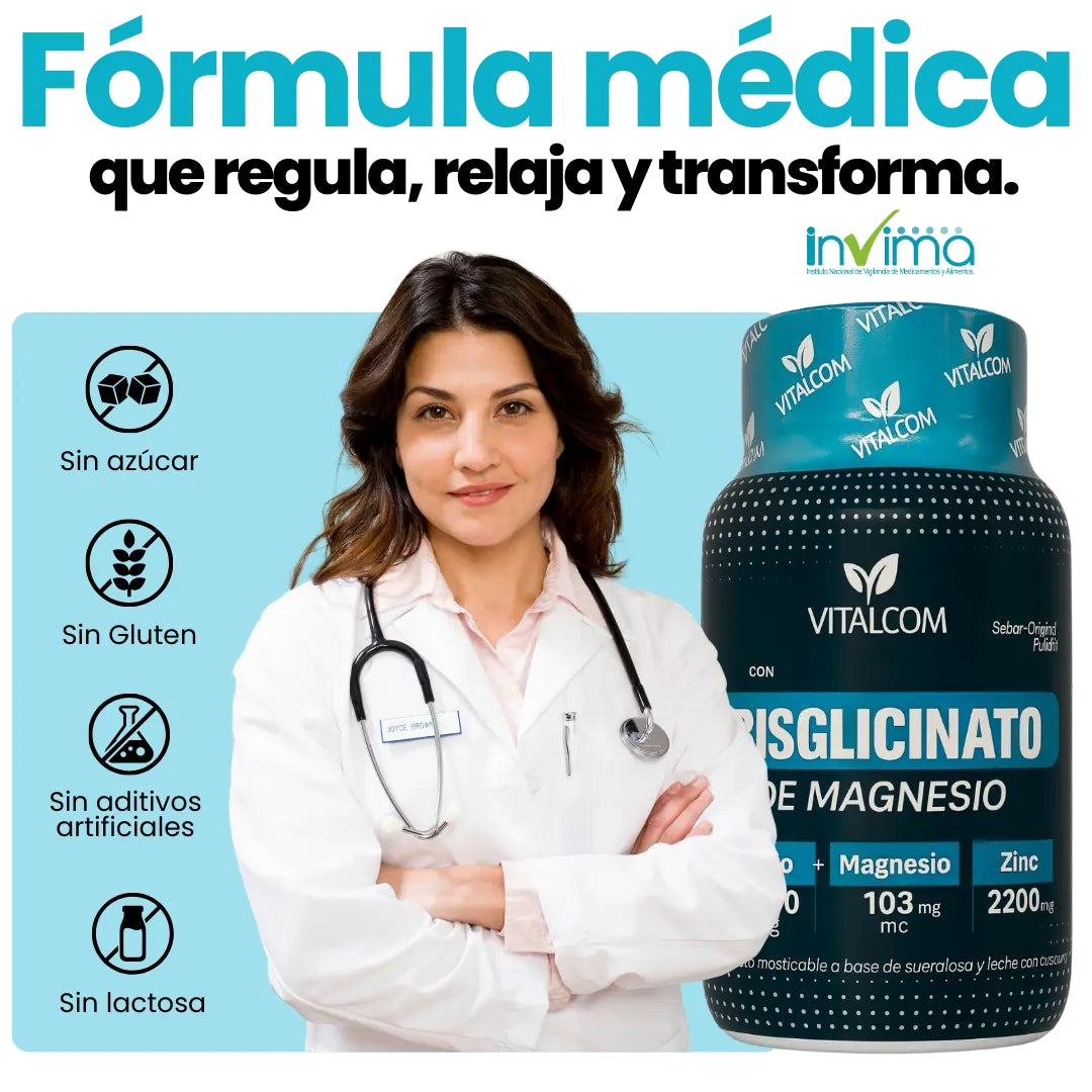 BISGLICINATO DE MAGNESIO PREMIUM X60 CÁPSULAS
