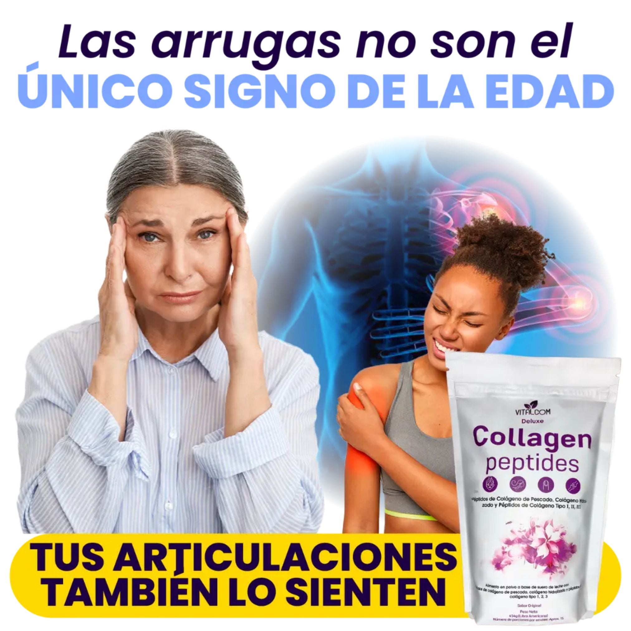 COLÁGENO DELUXE COLLAGEN PEPTIDES EN POLVO X454 GR