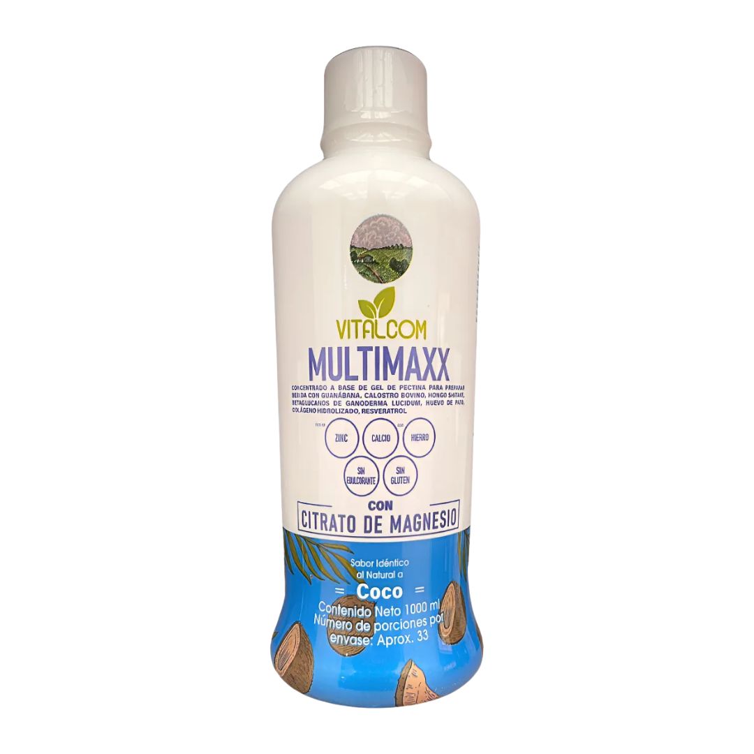 MULTIMAXX COCO CON CITRATO DE MAGNESIO BEBIDA NATURAL X1000 ML