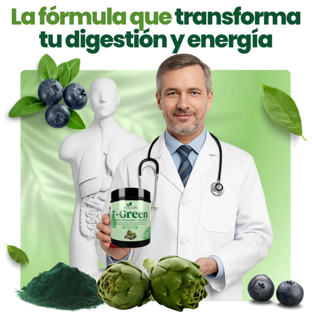 T-GREEN ENERGÍA Y DIGESTIÓN NATURAL EN POLVO X500 GR
