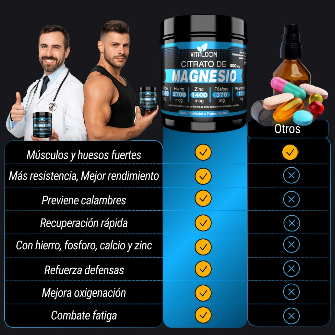 CITRATO DE MAGNESIO EN POLVO X500 GR