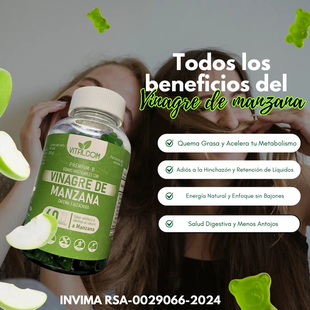 GUMMIS DE VINAGRE DE MANZANA X60 GOMAS