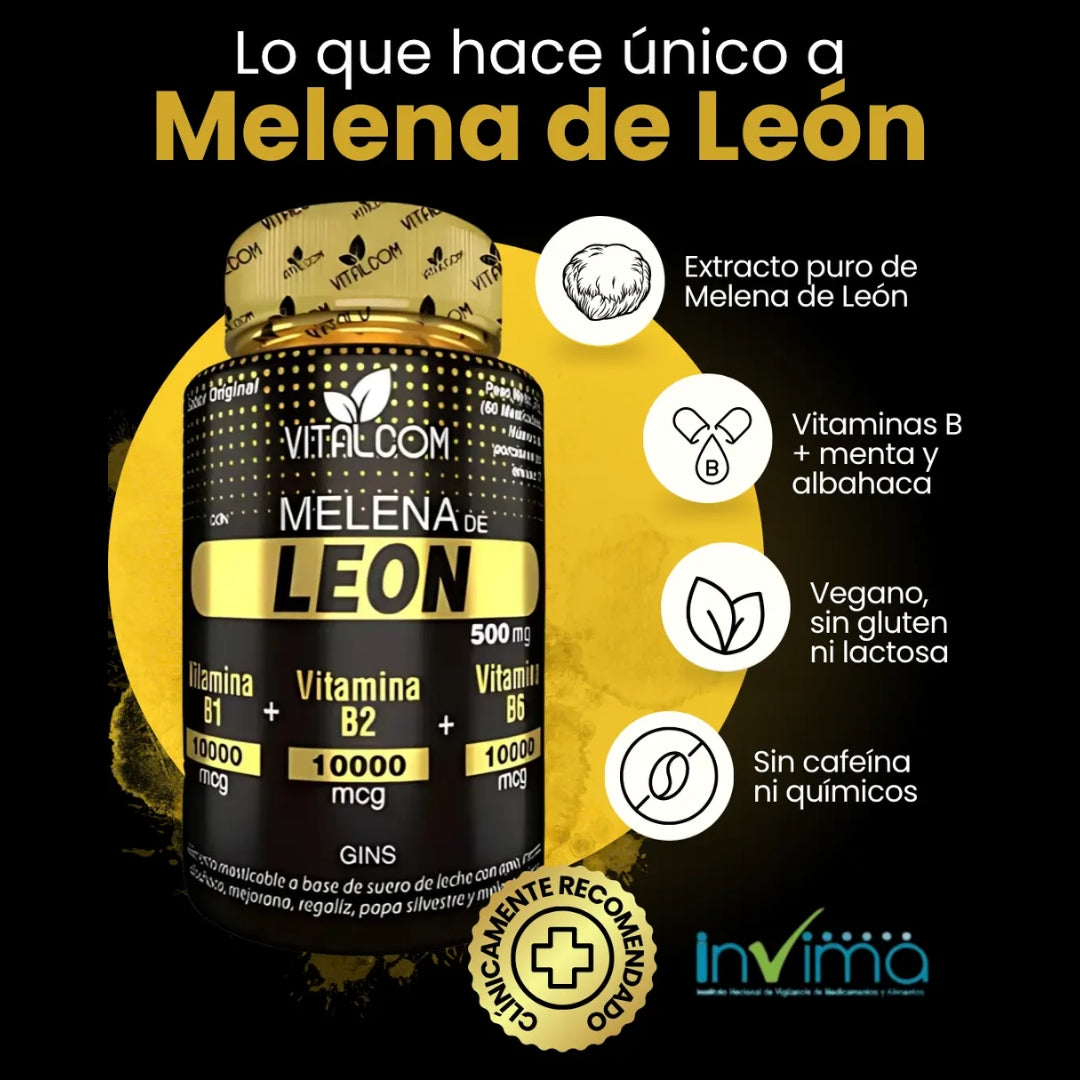 GINS CON MELENA DE LEÓN X60 CÁPSULAS