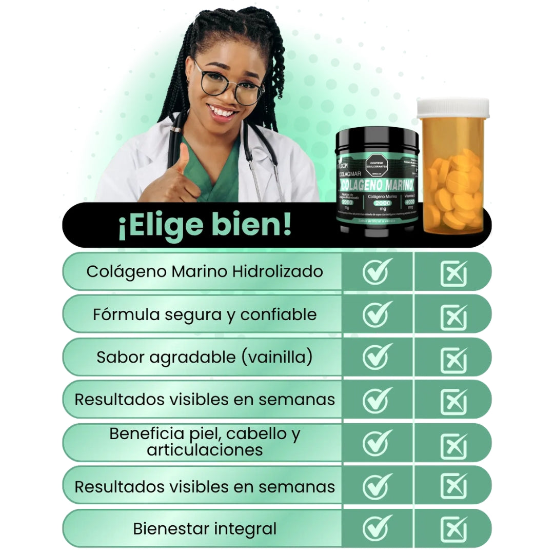 COLAGMAR COLÁGENO MARINO EN POLVO X500 GR