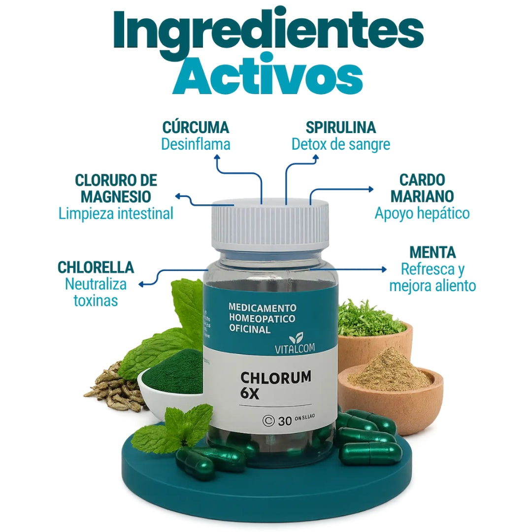 CHLORUM 6X DESODORANTE INTERNO X30 CÁPSULAS