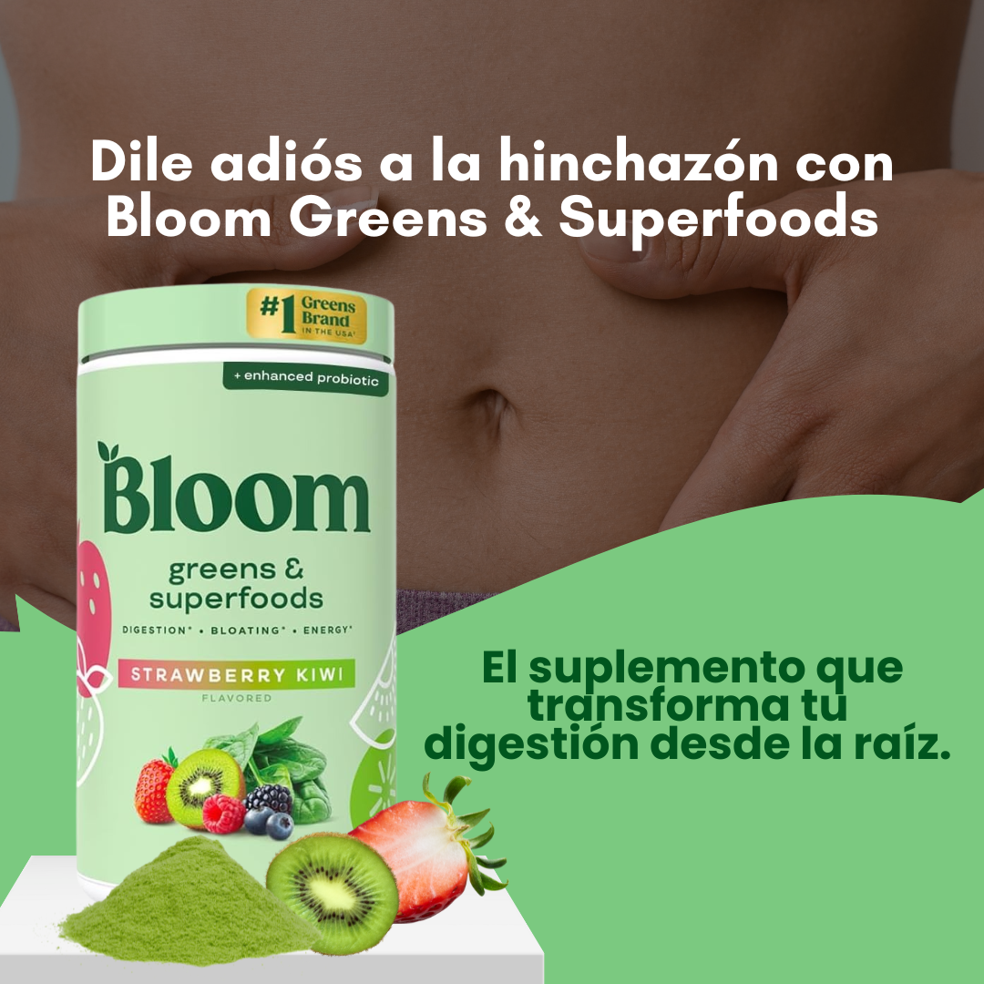 BLOOM NUTRITION SUPLEMENTO EN POLVO SABOR A FRESA Y KIWI X325 GR