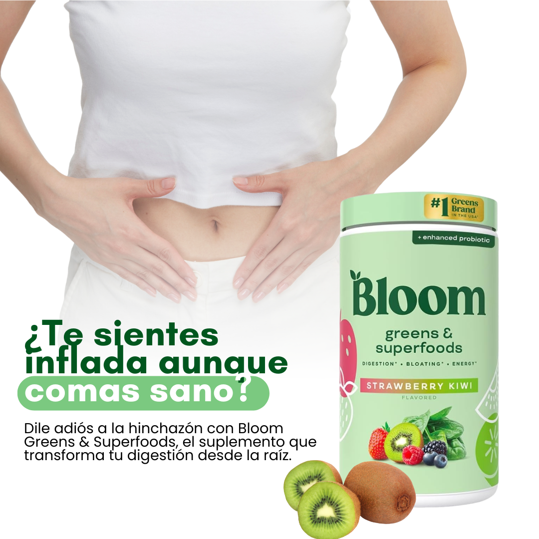 BLOOM NUTRITION SUPLEMENTO EN POLVO SABOR A FRESA Y KIWI X325 GR