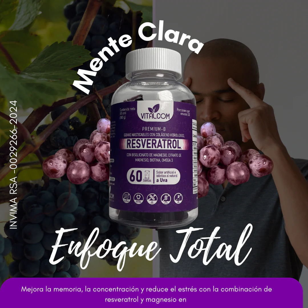 GUMMIS DE RESVERATROL PREMIUM-B X60 GOMAS