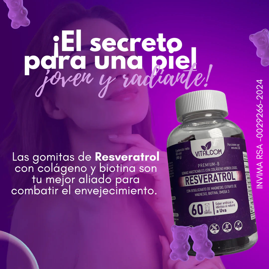GUMMIS DE RESVERATROL PREMIUM-B X60 GOMAS