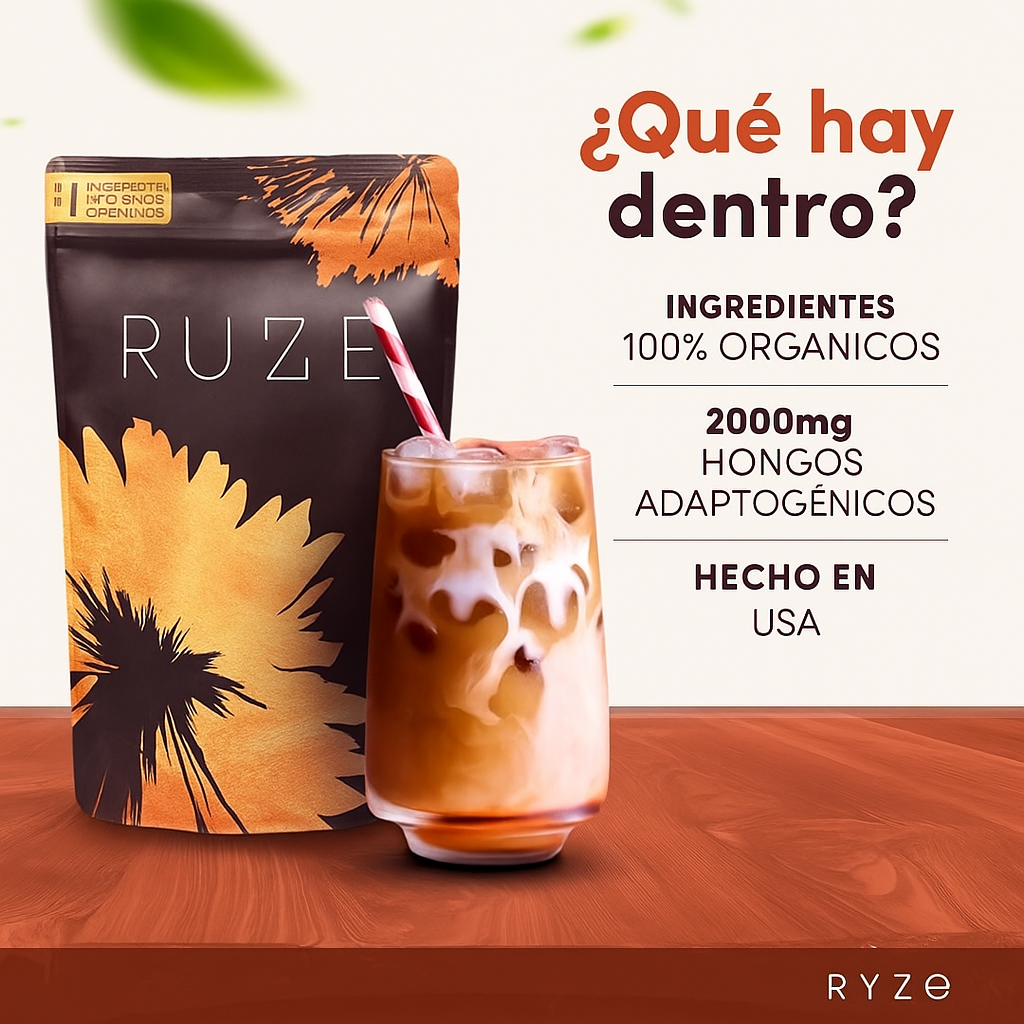 RYZE MUSHROOM COFFEE — ENERGÍA NATURAL Y BIENESTAR EN CADA TAZA