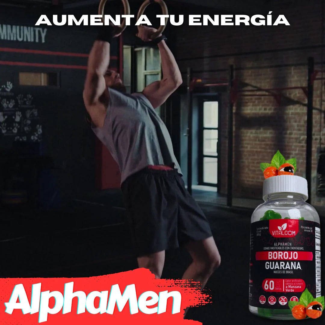 GUMMIS ALPHAMEN BOROJÓ-GUARANÁ X60 GOMAS