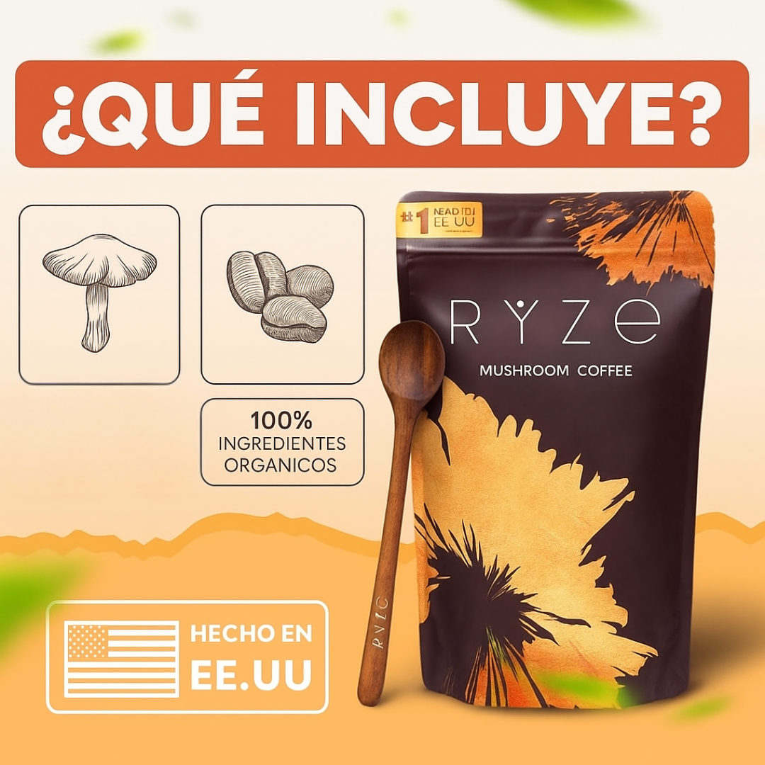 RYZE MUSHROOM COFFEE — ENERGÍA NATURAL Y BIENESTAR EN CADA TAZA