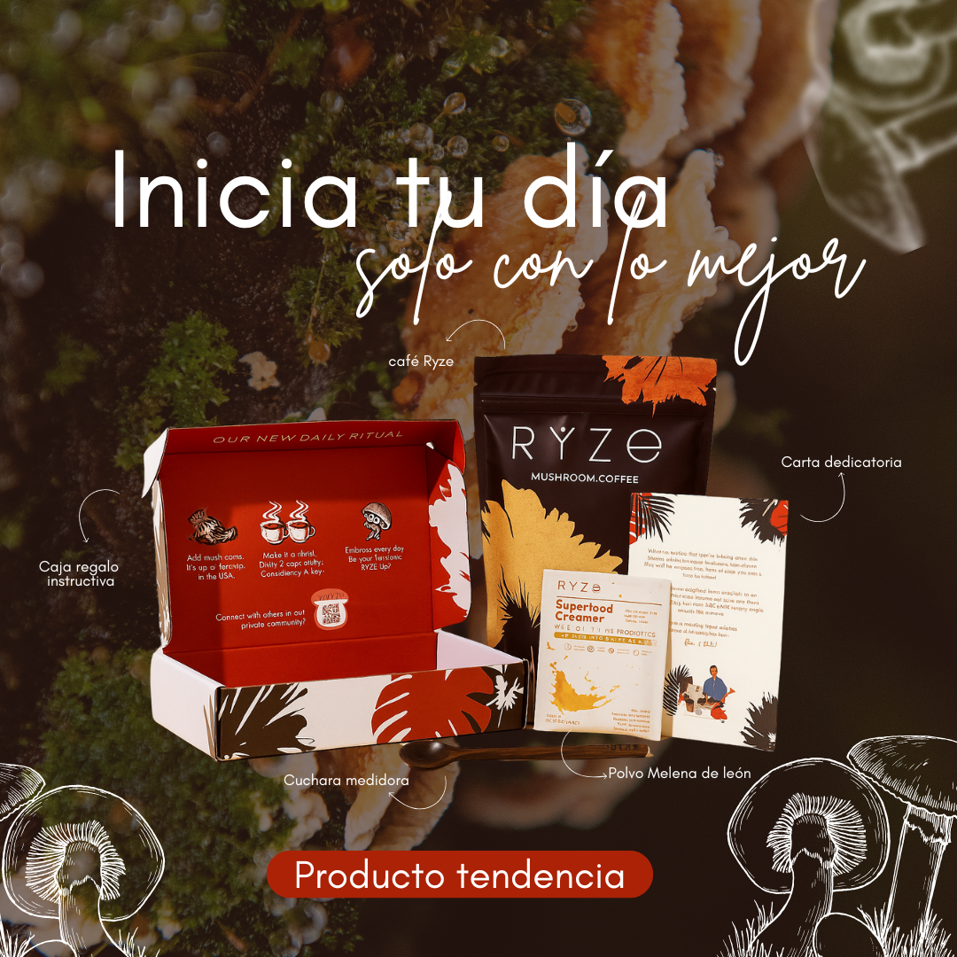 RYZE MUSHROOM COFFEE — ENERGÍA NATURAL Y BIENESTAR EN CADA TAZA