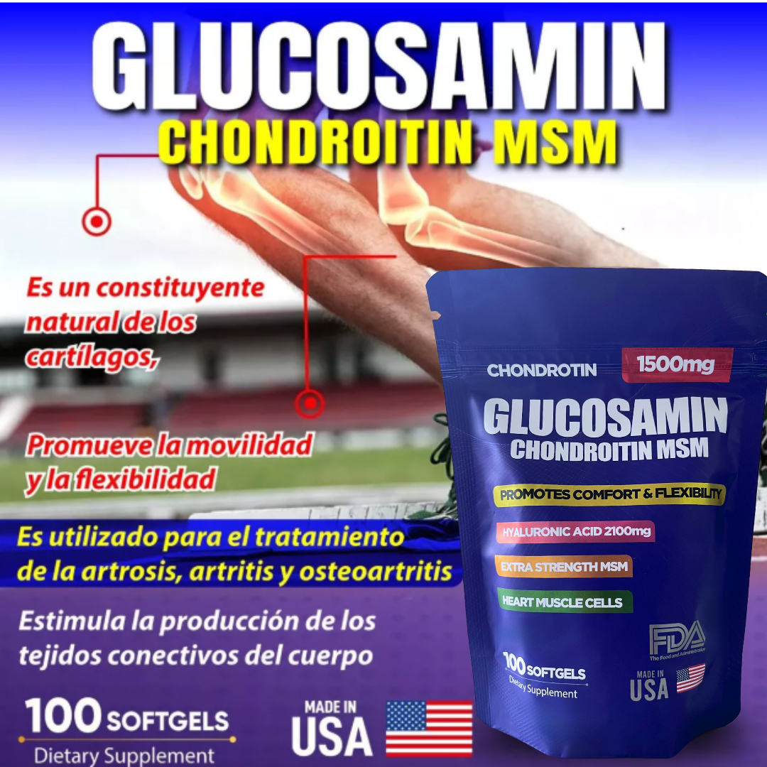 GLUCOSAMINA + ÁCIDO HIALURÓNICO X100 CÁPSULAS