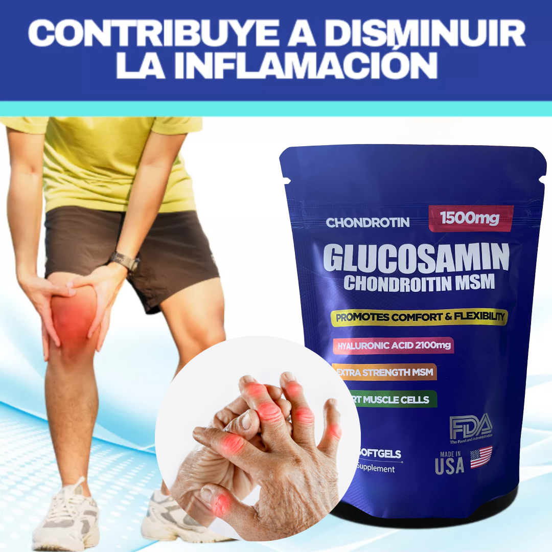 GLUCOSAMINA + ÁCIDO HIALURÓNICO X100 CÁPSULAS