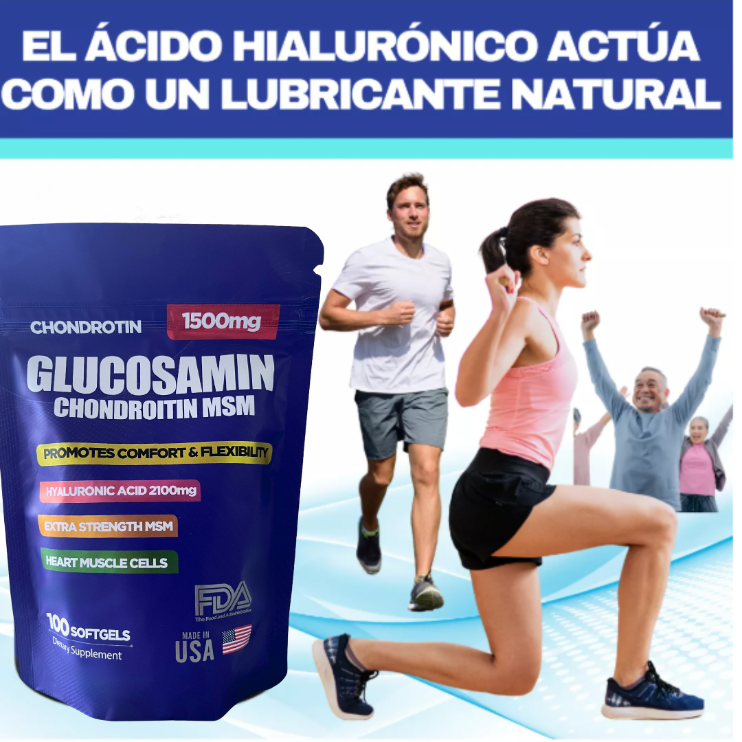GLUCOSAMINA + ÁCIDO HIALURÓNICO X100 CÁPSULAS
