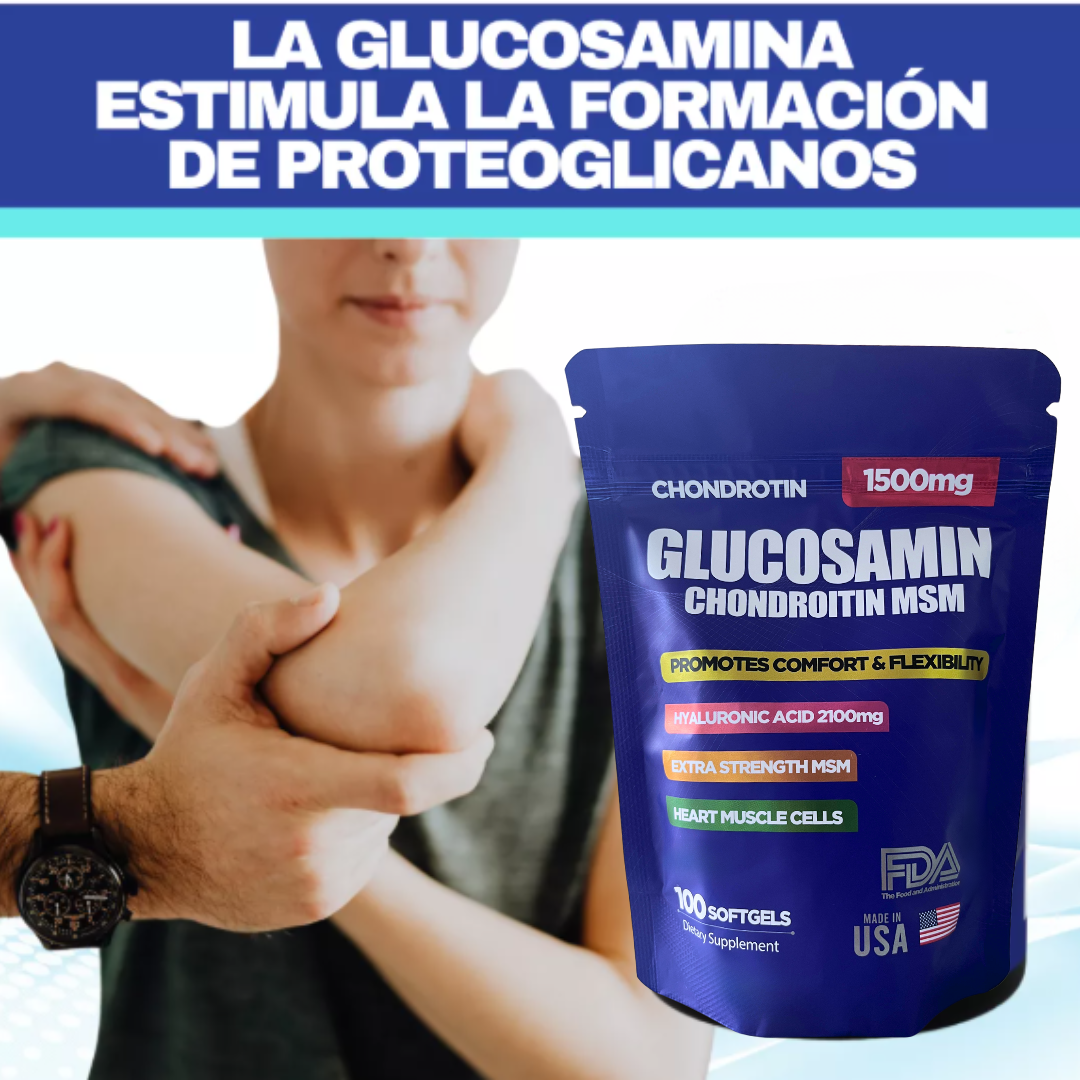 GLUCOSAMINA + ÁCIDO HIALURÓNICO X100 CÁPSULAS