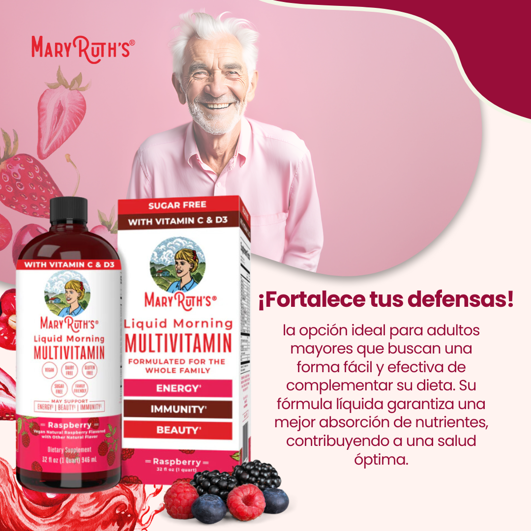 MARY RUTH'S FRAMBUESA MULTIVITAMÍNICO PARA TODA LA FAMILIA X1000 ML
