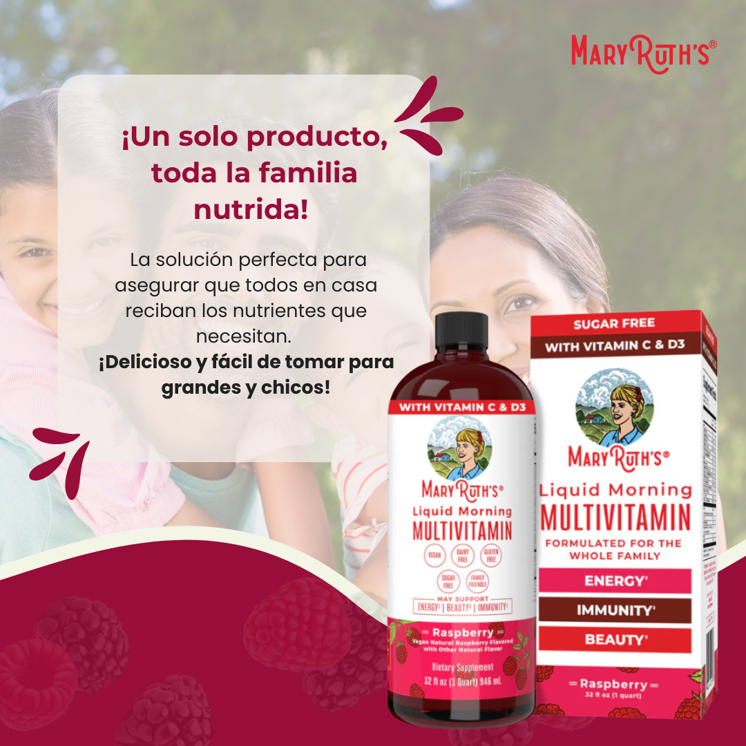 MARY RUTH'S FRAMBUESA MULTIVITAMÍNICO PARA TODA LA FAMILIA X1000 ML