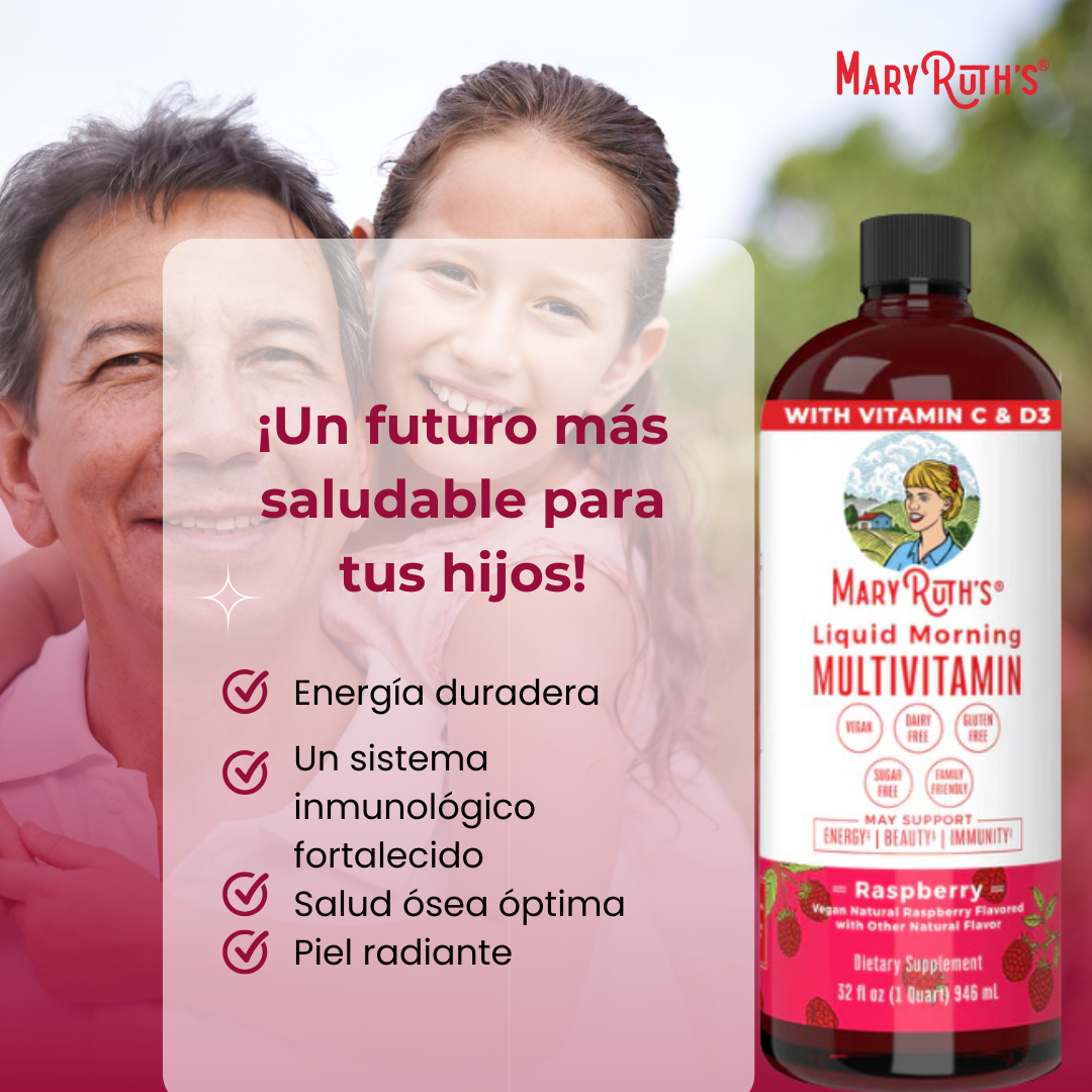 MARY RUTH'S FRAMBUESA MULTIVITAMÍNICO PARA TODA LA FAMILIA X1000 ML