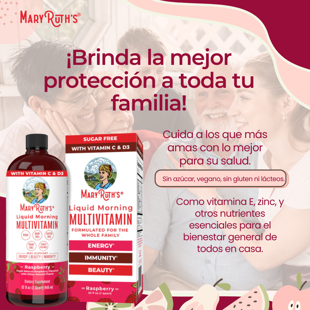 MARY RUTH'S FRAMBUESA MULTIVITAMÍNICO PARA TODA LA FAMILIA X1000 ML