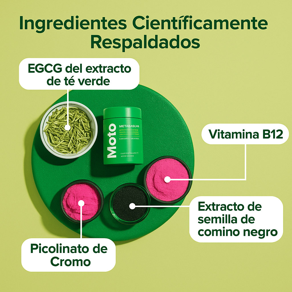 MOTO: APOYA TU METABOLISMO NATURALMENTE X60 CÁPSULAS