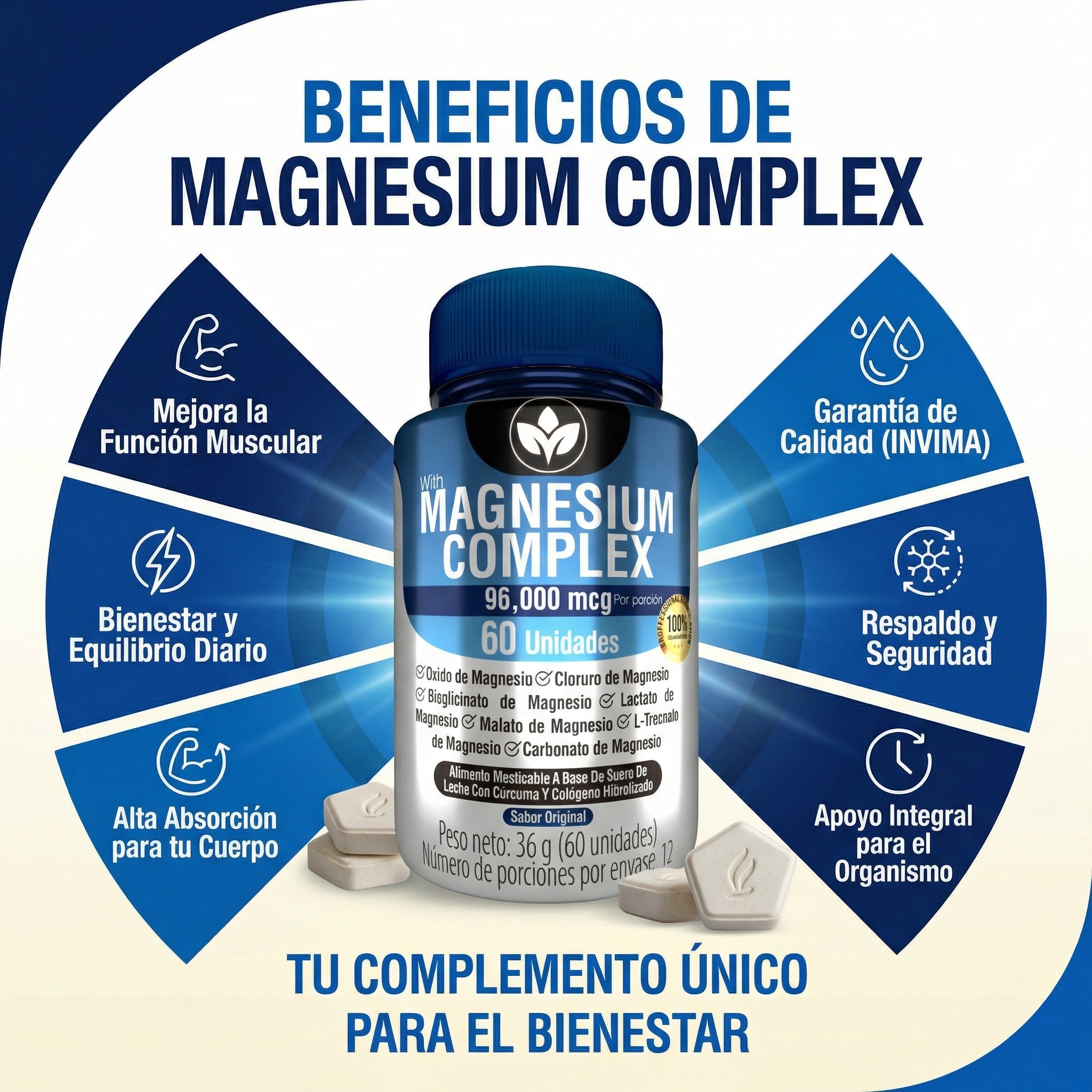 MAGNESIUM COMPLEX VITALCOM X60 CÁPSULAS
