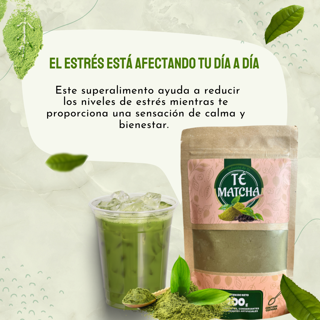 TÉ MATCHA PURO ORGÁNICO NATURAL X100 GR